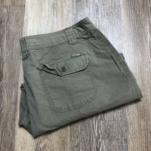 Green Capri Hiking Pants Womens 